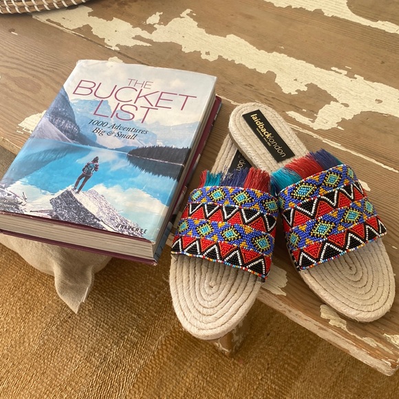 Free People BNWT laidback London embellished tribal Coachella sandal 🌈 Love❤️‼️ - Picture 5 of 10